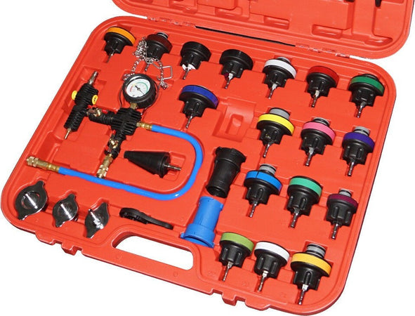 Kit Tester Di Pressione Spurgo Prova Ricarica Radiatore Test Universale 27 Pezzi Fai da te/Materiale elettrico/Attrezzi e tester/Multimetri Trade Shop italia - Napoli, Commerciovirtuoso.it