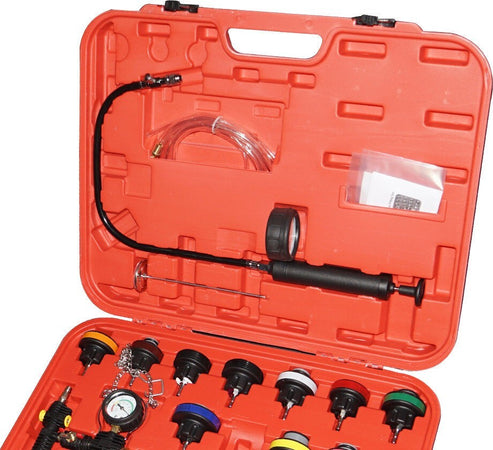 Kit Tester Di Pressione Spurgo Prova Ricarica Radiatore Test Universale 27 Pezzi Fai da te/Materiale elettrico/Attrezzi e tester/Multimetri Trade Shop italia - Napoli, Commerciovirtuoso.it