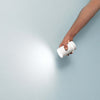 Kit-Torcia-Da-Esterno-Ricaricabile-Magnet-Moderna-Alluminio-Bianco-Led