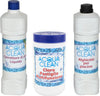 Kit trattamento base per acqua Piscina con cloro multifunzione, alghicida e correttore ph +