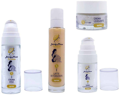 Kit Trattamento Viso Syrma Kit Curves Beauty Planet Institute per Pelli Più Giovane Crema Viso 30 Ml, Siero Elasticizzante 15 Ml, Latte Detergente 30 Ml, Crema Levigante 50 Ml,