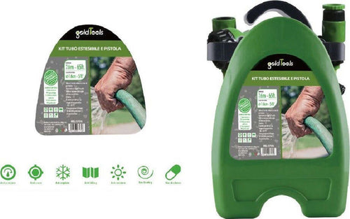 Kit Tubo Estensibile Avvolgibile 7.6mt Pistola Irrigazione Giardino Staffa 57516 Giardino e giardinaggio/Attrezzi da giardino e attrezzature per l'irrigazione/Attrezzature per l'irrigazione/Pompe e accessori/Tubi per irrigazione Trade Shop italia - Napoli, Commerciovirtuoso.it