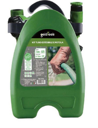 Kit Tubo Estensibile Avvolgibile 7.6mt Pistola Irrigazione Giardino Staffa 57516 Giardino e giardinaggio/Attrezzi da giardino e attrezzature per l'irrigazione/Attrezzature per l'irrigazione/Pompe e accessori/Tubi per irrigazione Trade Shop italia - Napoli, Commerciovirtuoso.it