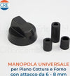 Kit-Universale-Nero-1-Manopola-con-Innesti-Attacchi-6-/-8-mm