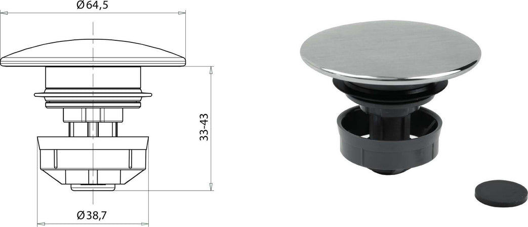 Kit-universale-per-scarico-automatico-a-pulsante-in-acciaio-inox-di-Tubico-Nilo