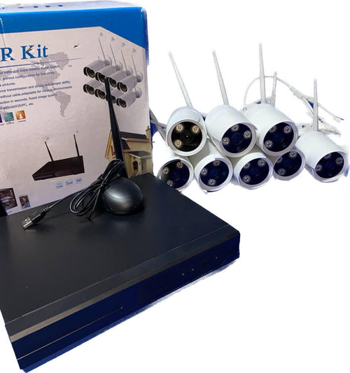 Kit videosorveglianza 8 Canali Wireless Fai da te/Sicurezza e protezione/Sistemi di sicurezza domestica/Kit video per la sicurezza domestica/Kit di sorveglianza DVR Grow Up - Casoria, Commerciovirtuoso.it