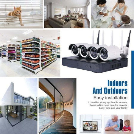 Kit Videosorveglianza Ip Wireless Nvr 8 Canali 8 Telecamere Ip Full Hd Wifi Fai da te/Sicurezza e protezione/Sistemi di sicurezza domestica/Kit video per la sicurezza domestica/Sistemi di trasmissione per videosorveglianza Trade Shop italia - Napoli, Commerciovirtuoso.it