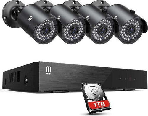 Kit-Videosorveglianza-Sicurezza-8ch-5mp-Dvr-8-Canali-4-Telecamera-Esterno-H.265