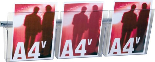 Kit Vision VS-3 - larghezza 75 cm - 3 tasche A4 trasparenti - Studio T Cancelleria e prodotti per ufficio/Archivio ufficio e accessori per scrivania/Accessori da scrivania e archiviazione/Portabrochure Eurocartuccia - Pavullo, Commerciovirtuoso.it