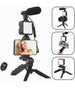 Kit Vlogger Professionale 4in1 Universale Per Smartphone Con Microfono Luce Led