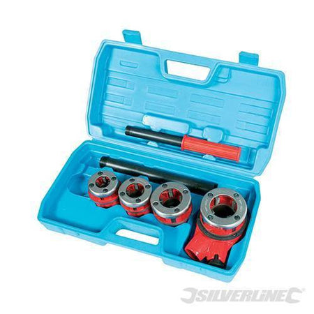 Kit filettatura Silverline per tubi del gas set completo in acciao 1/2, 3/4, 1, 1/4 pollici Prezzo - Eternal Brico