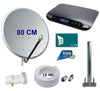 Kit completo Decoder HD Tivu'sat con scheda e parabola da 80 CM Xoro 8830 - TV Satellitare di Alta Qualità
