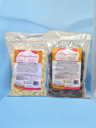 OFFERTA - Surrogato Fondente e Bianco da 1 kg Ciascuno