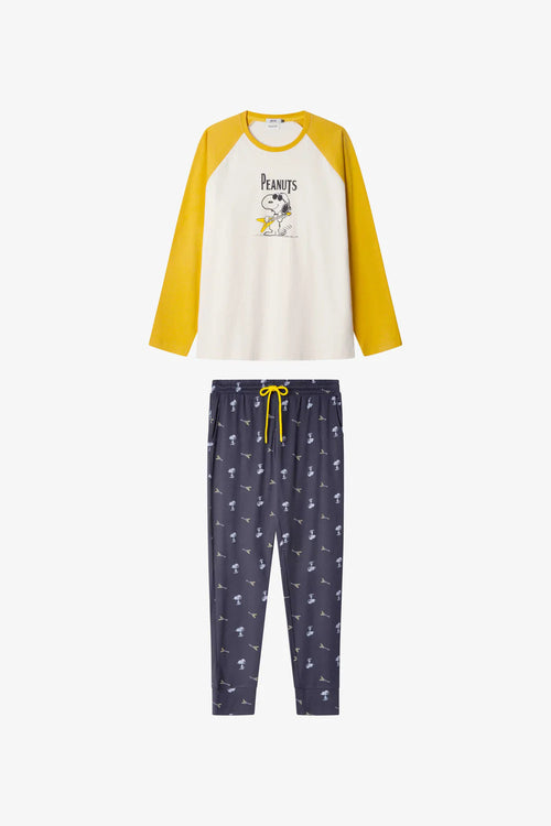 Pigiama Uomo Gisela 2/20343S – Set Snoopy in Maglia Interlock
