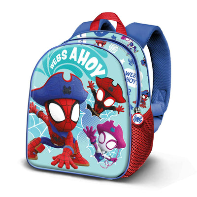 Marvel Spiderman Pirates-Zainetto 3D Elite, Blu