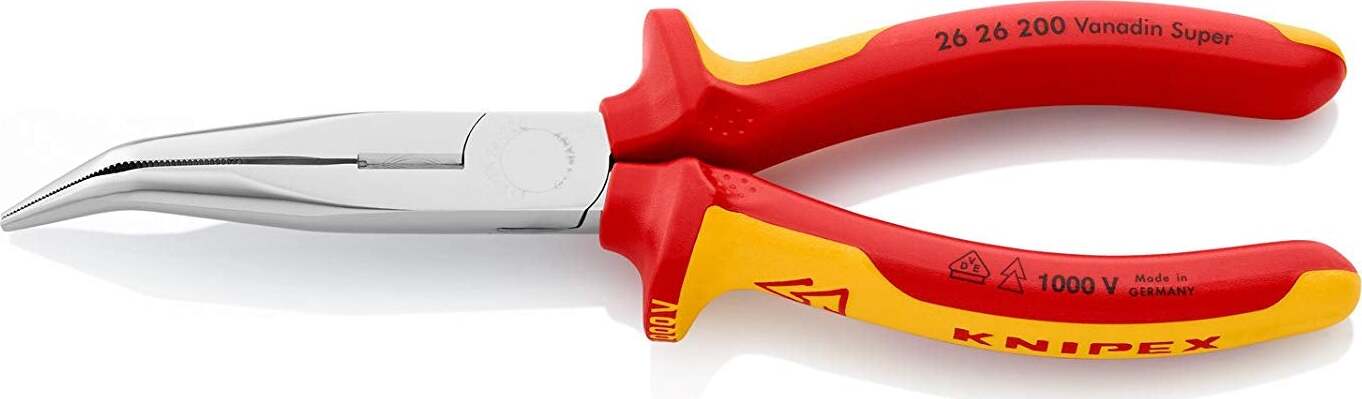 Knipex-2626200-Bent-Long-Nose-Side-Cutters-200-mm-VDE-by-Knipex