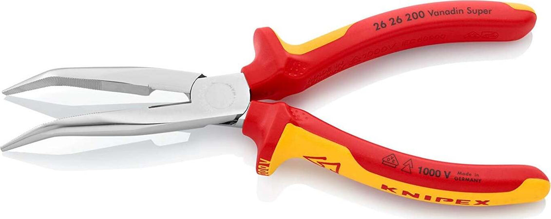 Knipex-2626200-Bent-Long-Nose-Side-Cutters-200-mm-VDE-by-Knipex