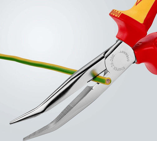 Knipex-2626200-Bent-Long-Nose-Side-Cutters-200-mm-VDE-by-Knipex