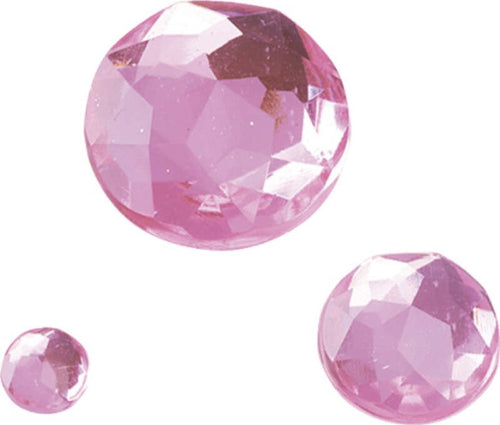 KNORR-PRANDELL---100-PEZZI---PIETRE-GLAMOUR-TONDE-Ø6,12,18MM---COLORE-ROSA