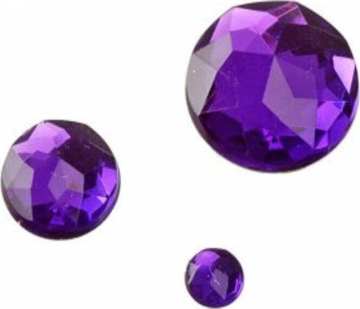 KNORR-PRANDELL---100-PEZZI---PIETRE-GLAMOUR-TONDE-Ø6,12,18MM---COLORE-VIOLA