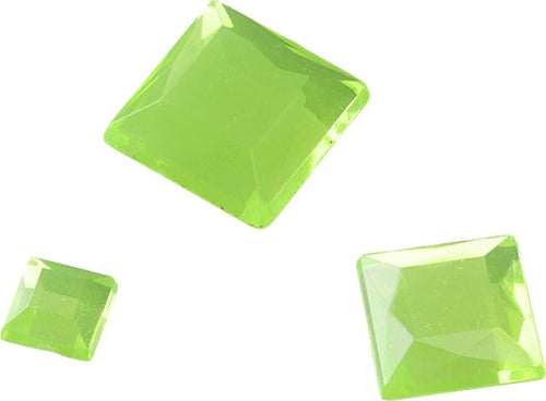 KNORR-PRANDELL---110-PEZZI---QUADRETTI-STRASS-ACRILICO---COLORE-VERDE-CHIARO