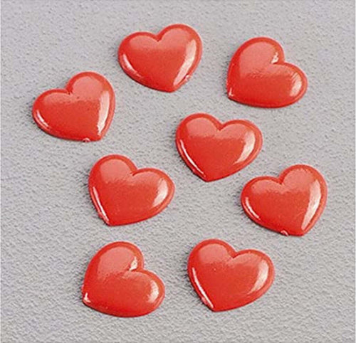 KNORR-PRANDELL---12-PEZZI---CUORI-DI-PLASTICA-DECORATIVI-1CM---COLORE-ROSSO