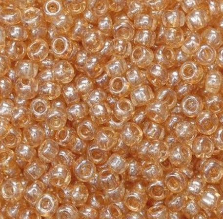 KNORR-PRANDELL---17gr-PERLE-IN-VETRO-TRASPARENTE---COLORE-MIELE-2,5MM