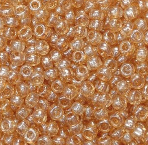 KNORR-PRANDELL---17gr-PERLE-IN-VETRO-TRASPARENTE---COLORE-MIELE-2,5MM