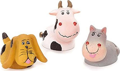 KNORR-PRANDELL---3-PEZZI---DECORAZIONI-IN-RESINA-ANIMALI---GATTO/GANE/MUCCA