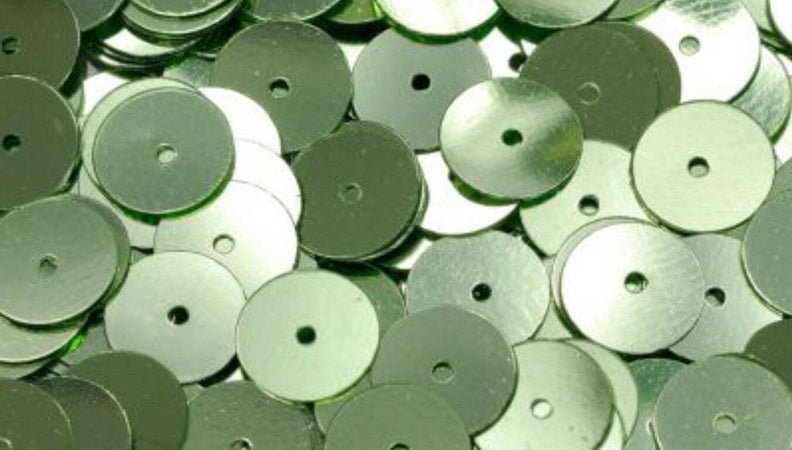 KNORR-PRANDELL---5-GRAMMI---PAILLETTE-IRIDESCENTI-COLORE-VERDE-CHIARO-Ø8MM