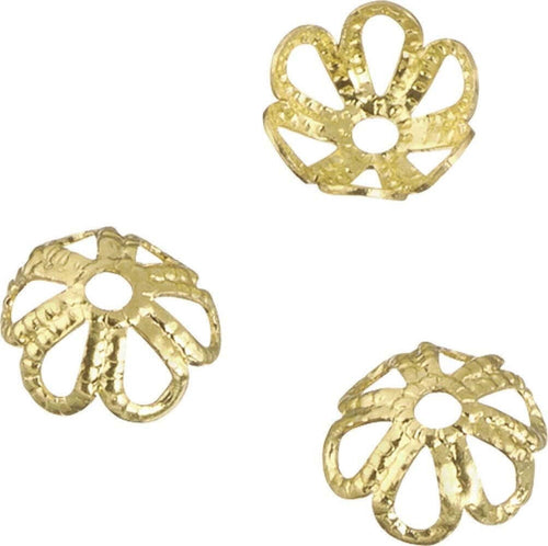 KNORR-PRANDELL---CALOTTE-PER-PERLE-COLORE-ORO-DAMETRO-6MM-30-PZ