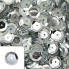 KNORR-PRANDELL---CONFEZIONE-500-PEZZI---PAILLETTES-CONCAVE-Ø6MM-SFACCETTATE-CON-FORO---COLORE-ARGENTO