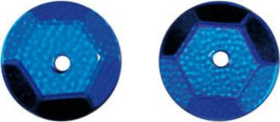 KNORR-PRANDELL---CONFEZIONE-500-PEZZI---PAILLETTES-CONCAVE-Ø6MM-SFACCETTATE-CON-FORO---COLORE-BLU