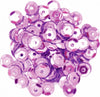 KNORR-PRANDELL---CONFEZIONE-500-PEZZI---PAILLETTES-CONCAVE-Ø6MM-SFACCETTATE-CON-FORO---COLORE-LILLA
