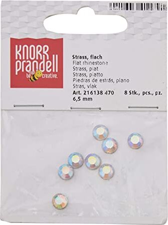 KNORR-PRANDELL---CONFEZIONE-8-PEZZI---STRASS-DA-APPLICARE-PIATTO---OPALE-Ø6,5MM