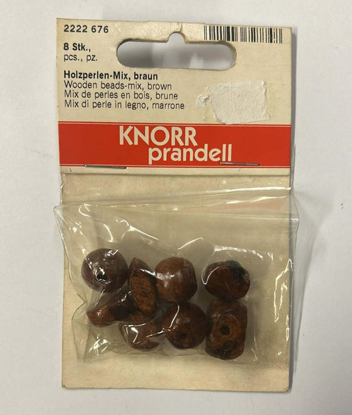 KNORR-PRANDELL---MIX-DI-PERLE-IN-LEGNO-MARRONE-8PZ