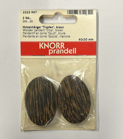 KNORR-PRANDELL---PENDENTE-OVALE-DI-LEGNO-MARRONE-40X30MM-2PZ