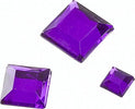 KNORR-PRANDELL-- 110-PEZZI---PIETRE-GLAMOUR-QUADRATE Ø6,12,18MM---COLORE-VIOLA