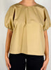 Kocca-Blusa-Donna-Drenith-Miele-Mezze-Maniche