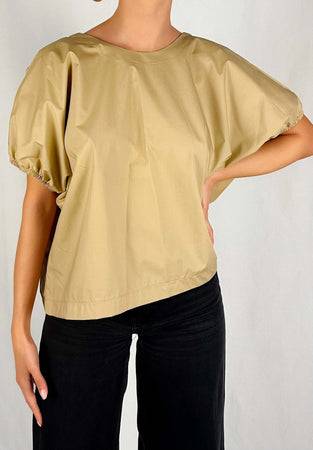 Kocca-Blusa-Donna-Drenith-Miele-Mezze-Maniche