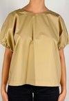 Kocca-Blusa-Donna-Drenith-Miele-Mezze-Maniche