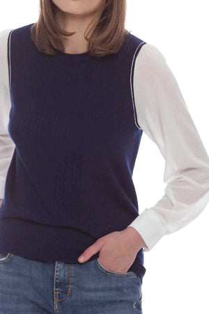 Kocca Maglia Mybon Blu Notte 72274 Ai24 Donna Moda/Donna/Abbigliamento/Maglioni e cardigan/Maglioni Kanal 32 - Santa Maria di Licodia, Commerciovirtuoso.it