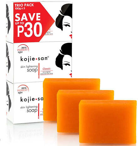 KOJIE SAN SKIN LIGHTENING SOAP 100g ( 3 X 100g PACKET ) PER DOCCIA