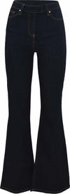 Kokka-Jeans-Donna-A-Zampa-Con-Cuciture-A-Contrasto---Pantalone-Denim-Kerloss