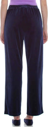 Kokka-Pantalone-Donna-Blu-Velluto-Pantaloni-Comodi-Dritti-In-Velour-Pantalone-Fashion-Nulerr