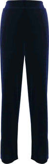 Kokka-Pantalone-Donna-Blu-Velluto-Pantaloni-Comodi-Dritti-In-Velour-Pantalone-Fashion-Nulerr
