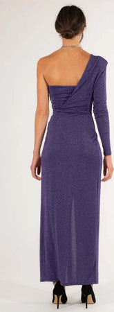Kontatto | Abito Lungo Donna Monospalla Tinta Unita Vestito Elegante Con Spacco Moda/Donna/Abbigliamento/Vestiti/Sera e Cerimonia You Store - Messina, Commerciovirtuoso.it
