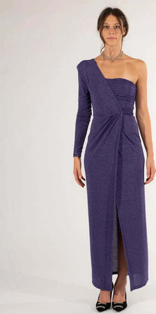 Kontatto | Abito Lungo Donna Monospalla Tinta Unita Vestito Elegante Con Spacco Moda/Donna/Abbigliamento/Vestiti/Sera e Cerimonia You Store - Messina, Commerciovirtuoso.it