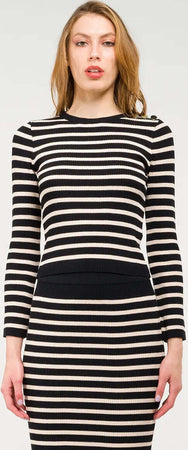 KONTATTO-|-Maglia-girocollo-a-righe