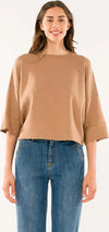 KONTATTO-|-Maglia-girocollo-con-risvolto-manica